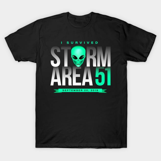 I Survived Storm Area 51 T-Shirt by Vector Deluxe